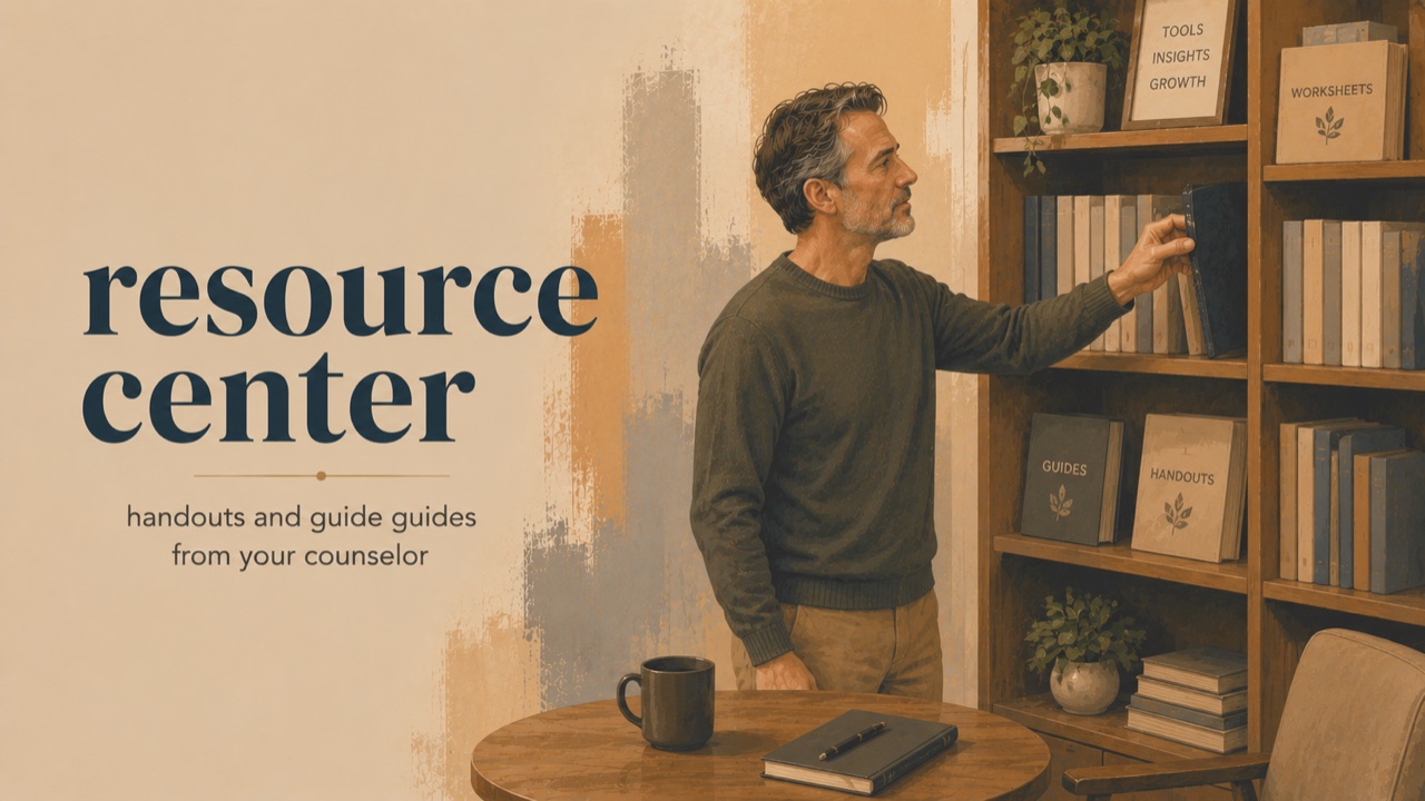 Resource Center — Handouts and guides from your counselor.